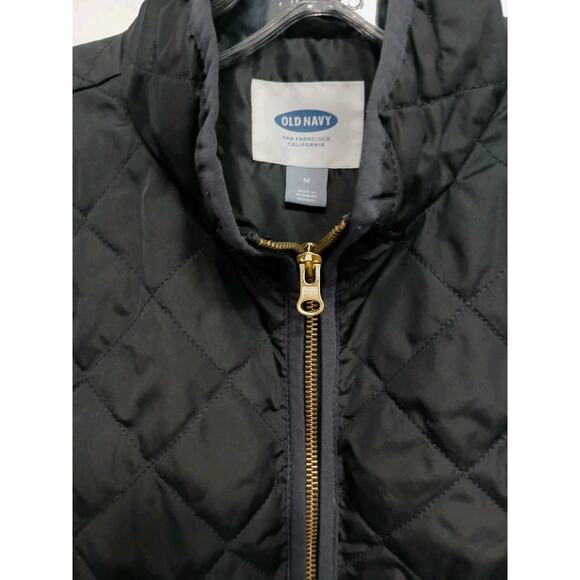 Old Navy Vest Size M Black Quilted Gorpcore Layer Lagenlook Sporty Discontinued - Picture 5 of 15